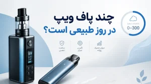 چه تعداد پاف ویپ در روز طبیعی است؟ (راهنمای محاسبه مصرف استاندارد و معادل سیگار)